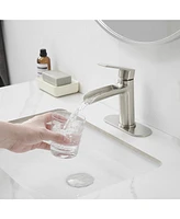 Waterfall Single Handle Hole Farmhouse Bathroom Faucet