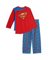 Justice League Boys Dc Comics Pullover Pajama Shirt and Pants Sleep Set