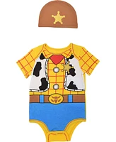 Monsters Inc. Pixar Toy Story Winnie the Pooh Bodysuit and Hat Set