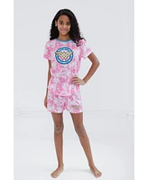 Justice League Girls Dc Comics Wonder Woman Pajama Shirt and Shorts