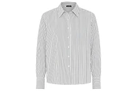 Olsen Women's Striped Cropped Shirt