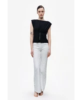Nocturne Women's Blouse with Rope Straps