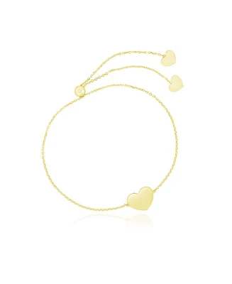 The Lovery Gold Heart Bolo Bracelet 14K Gold