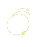 The Lovery Gold Heart Bolo Bracelet 14K Gold