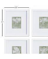Translucent Floral Petite Prints, Set Of 4