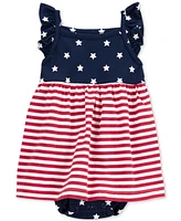 Carter's Baby Girls July 4th American Flag Sunsuit