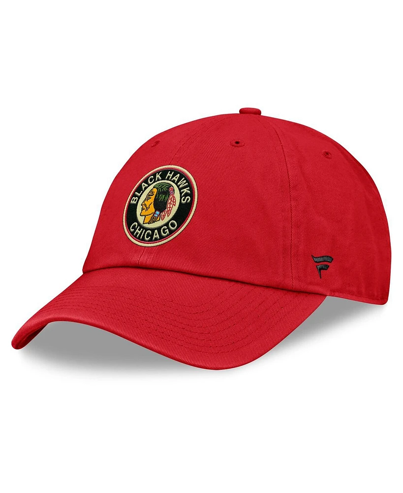 Fanatics Men's Red Chicago Blackhawks Decades Collection Adjustable Hat