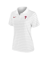 Nike Women's White Philadelphia Phillies Authentic Collection Victory Performance Polo Shirt