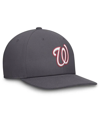 Nike Men's Gray Washington Nationals Pro Performance Snapback Hat