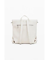 Desigual Women's Medium chrome flap backpack