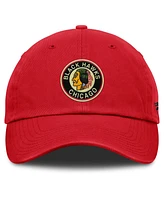 Fanatics Men's Red Chicago Blackhawks Decades Collection Adjustable Hat