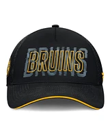 Fanatics Men's Black Boston Bruins Fundamental Flex Hat