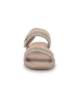 Sam and Libby Little Big Girls Belle Cord Slide Sandals