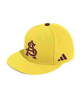 Adidas Men's Gold Arizona State Sun Devils On-Field Fitted Baseball Hat