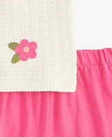 First Impressions Baby Girls Cotton Crochet Flower Top & Shorts, 2 Piece Set, Exclusively at Macy's