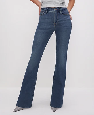 Good American Women's Legs Flare Jeans