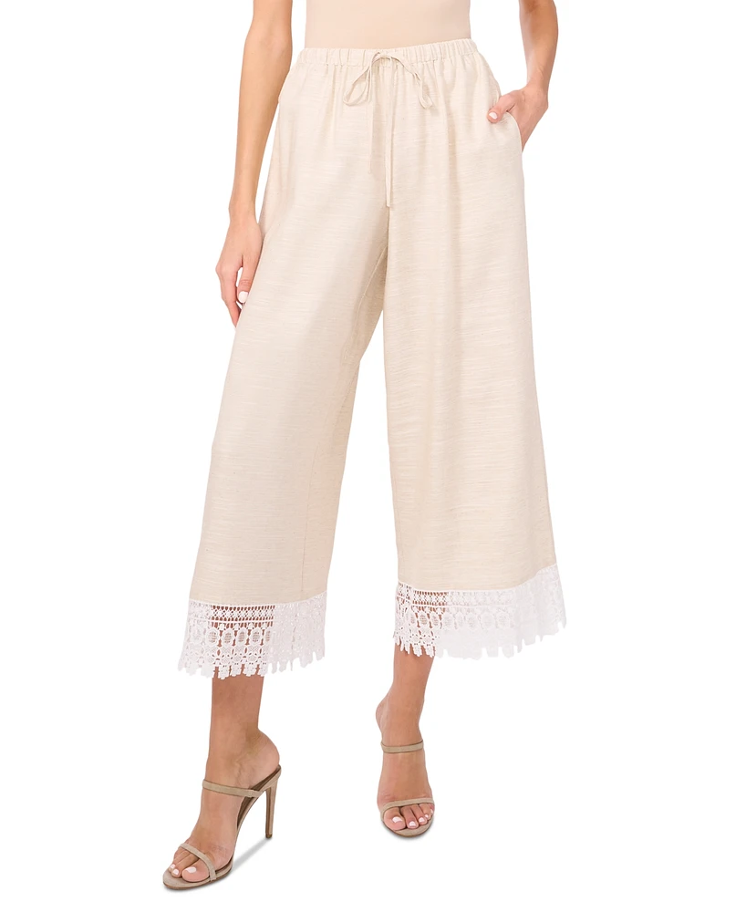 Parker Women's The Daniella Lace-Trim Cropped Pants