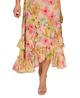 Adrianna by Papell Women's Ruffled High-Low Dress