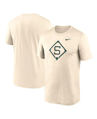 Nike Men's Cream Michigan State Spartans Legend Baseball Icon Performance T-Shirt