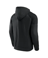 Fanatics Men's Los Angeles Kings Black Ice Defender Raglan Pullover Hoodie