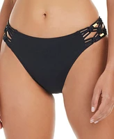 Bleu by Rod Beattie Women's La Cote Dazur Macrame Hipster Bikini Bottoms