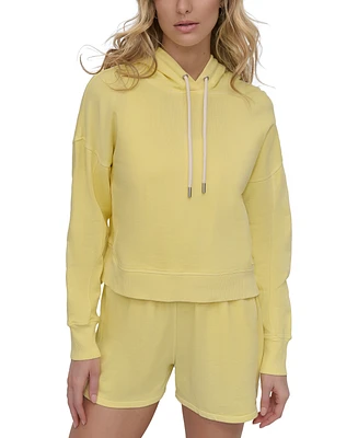 Dkny Sport Women's Cotton Embroidered Logo Pullover Hoodie