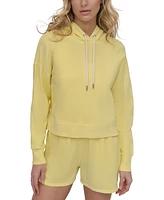 Dkny Sport Women's Cotton Embroidered Logo Pullover Hoodie
