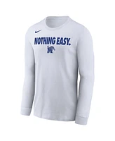 Nike Men's White Memphis Tigers 2025 On-Court Bench Long Sleeve T-Shirt