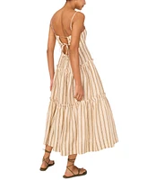 1.state Women's Square-Neck Tiered Maxi Dress