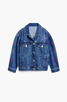 Desigual Girls Girls's Denim jacket with strass