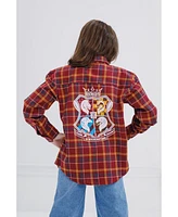 Harry Potter Boys Flannel Button Down Dress Shirt