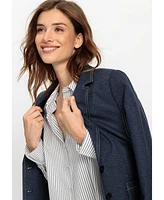 Olsen Women's Denim Look Jersey Blazer