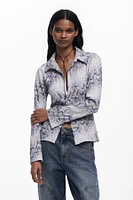 Desigual Women's Snake fluid shirt