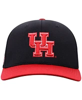 Top of the World Men's Black Houston Cougars Reflex Fitted Hat