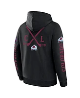 Fanatics Men's Black Colorado Avalanche Big City Legacy Fleece Pullover Hoodie