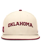 Jordan Men's Natural Oklahoma Sooners Primetime True Performance Fitted Hat