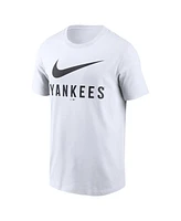 Nike Men's White New York Yankees Swoosh T-Shirt