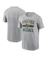 Nike Men's Heather Gray Athletics Arched T-Shirt