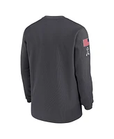 Nike Men's Anthracite New York Giants Salute To Service Edge Lockup Long Sleeve T-Shirt