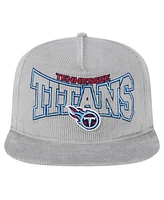 New Era Men's Gray Tennessee Titans Corduroy Golfer Adjustable Hat