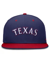 Nike Men's Blue/Red Texas Rangers True Primetime Two-Tone Performance Fitted Hat