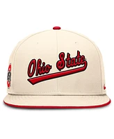 Nike Men's Natural Ohio State Buckeyes Primetime True Performance Fitted Hat