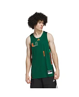 Adidas Men's 1 Green/Orange Miami Hurricanes Black History Month Basketball Jersey