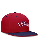 Nike Men's Red/Royal Texas Rangers True Primetime Two-Tone Performance Fitted Hat