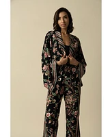 Raishma Studio Women's Hallie Black Kimono