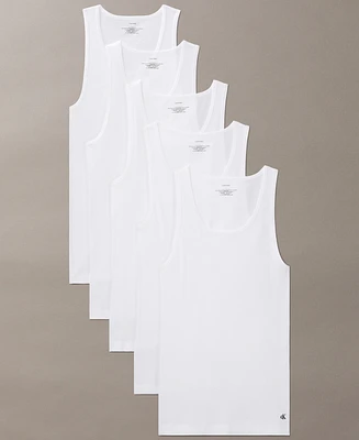 Calvin Klein Men's 5-Pack Cotton Classics Tanks