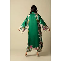 Raishma Studio Women's Amora Green Kimono