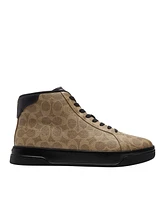 Coach Men's Highline Signature Canvas High Top Sneaker