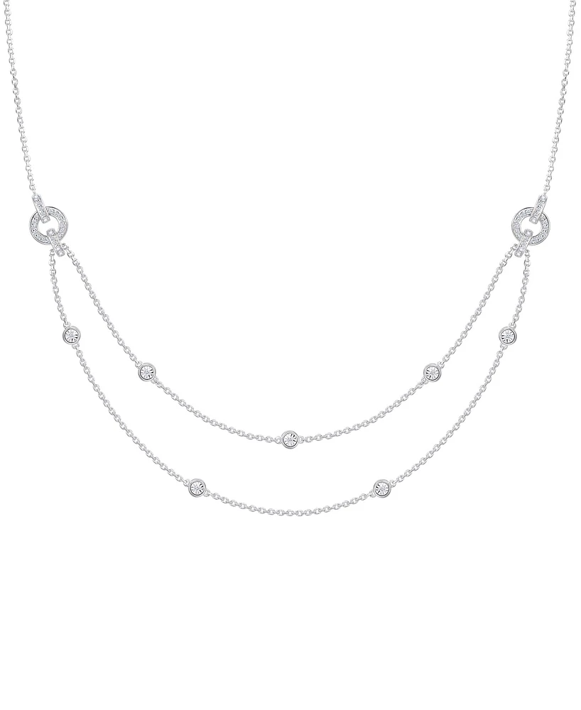 Diamond Two-Row Necklace (1/3 ct. t.w.) in Sterling Silver