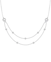 Diamond Two-Row Necklace (1/3 ct. t.w.) in Sterling Silver